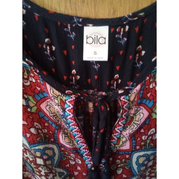 Bila boho paisley print sleeveless top small - Picture 6 of 8